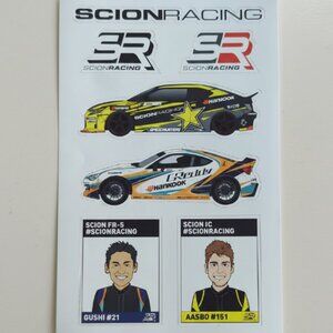 Scion Racing Formula Drift Sticker Set - Rare Decals - NEW